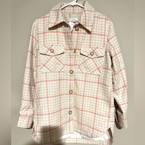 Loft Plaid Shacket - Picture 4 of 7